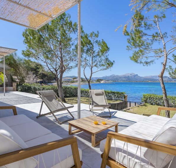 Mallorca alojamiento - Villa Barcares - Large terrace sea view villa Barcares Mallorca