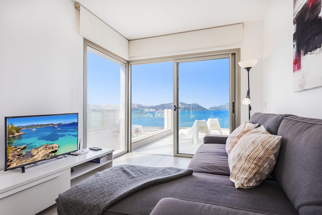 Chambre double confortable vue paysage villa Can Verd de luxe avec accès à la plage  Mallorca