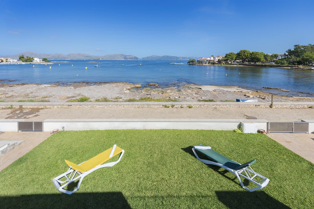 Mallorca accommodation - Villa Can Verd - Large terrace with sea views in sea view villa Can Verd in Mallorca