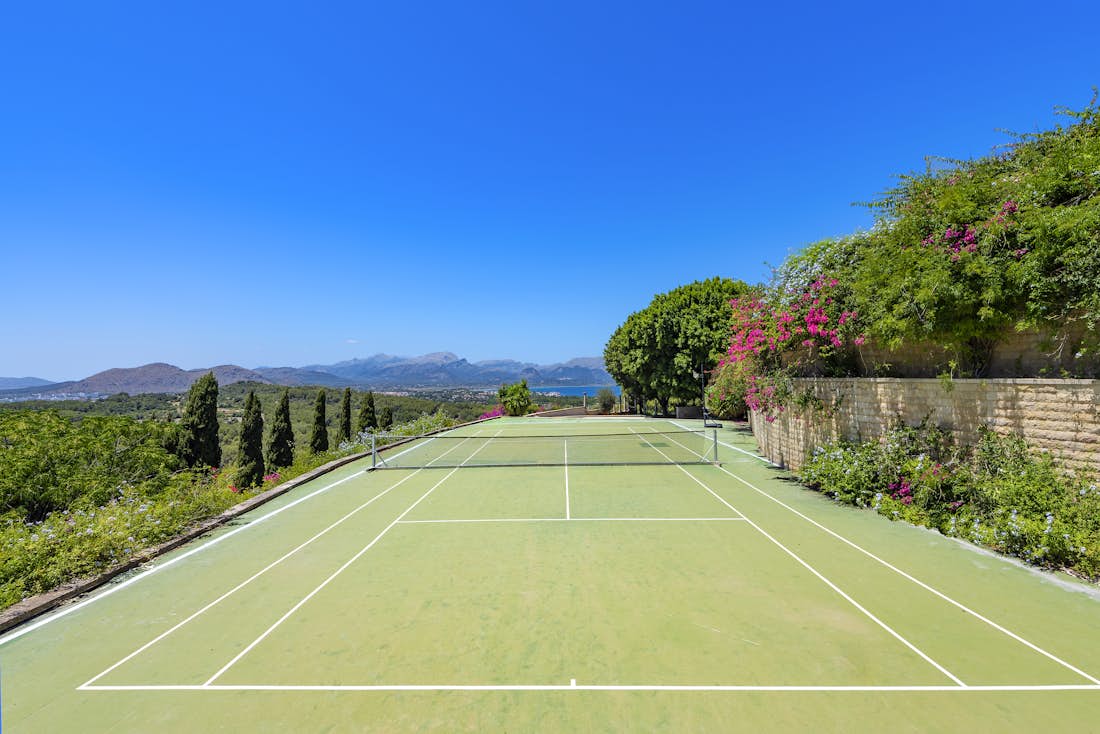 Mallorca alojamiento - Villa Cielo Bon Aire - Private tennis court with sea view in  Villa Cielo Bon Aire in Mallorca