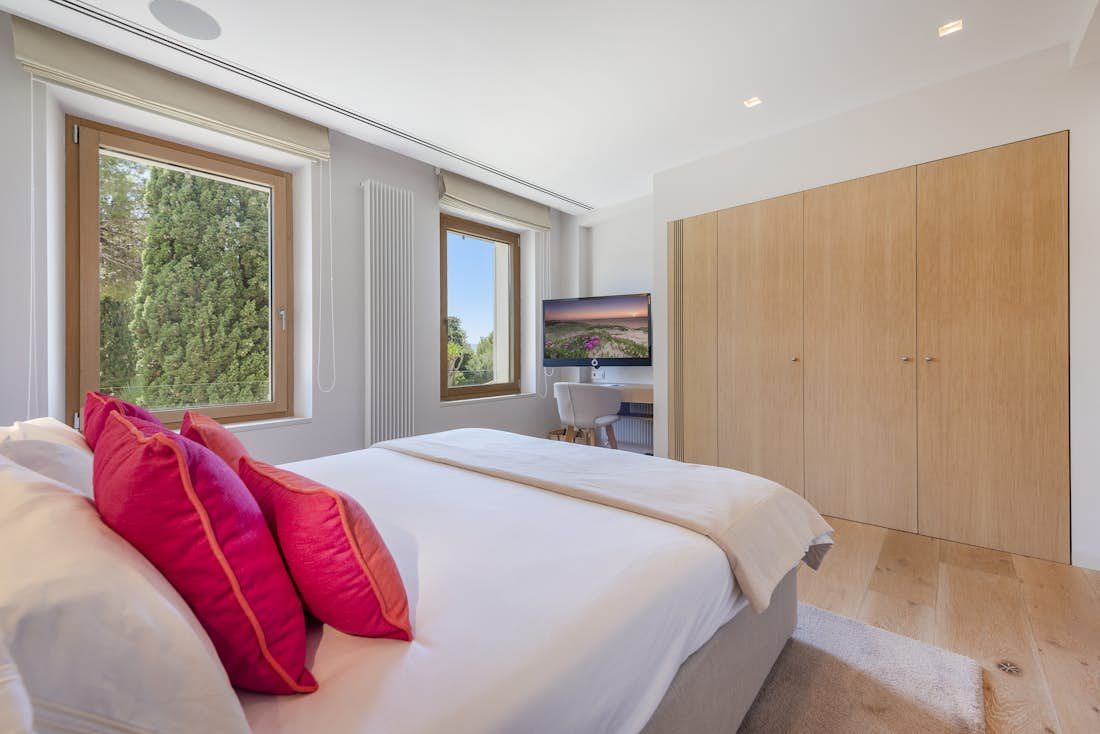 Chambre double confortable vue villa Lion de luxe vue mer  Mallorca