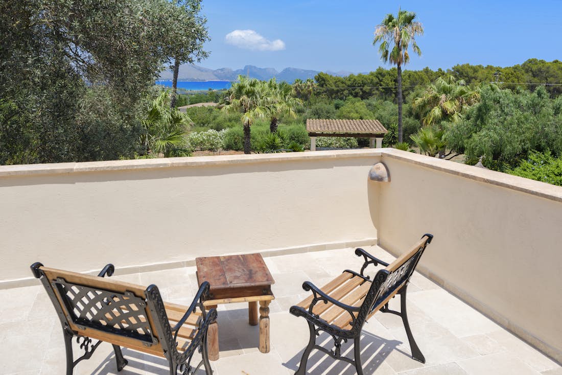 Mallorca accommodation - Villa Sant Marti  - Double bedroom with terrace at Casa Sant Marti in Mallorca