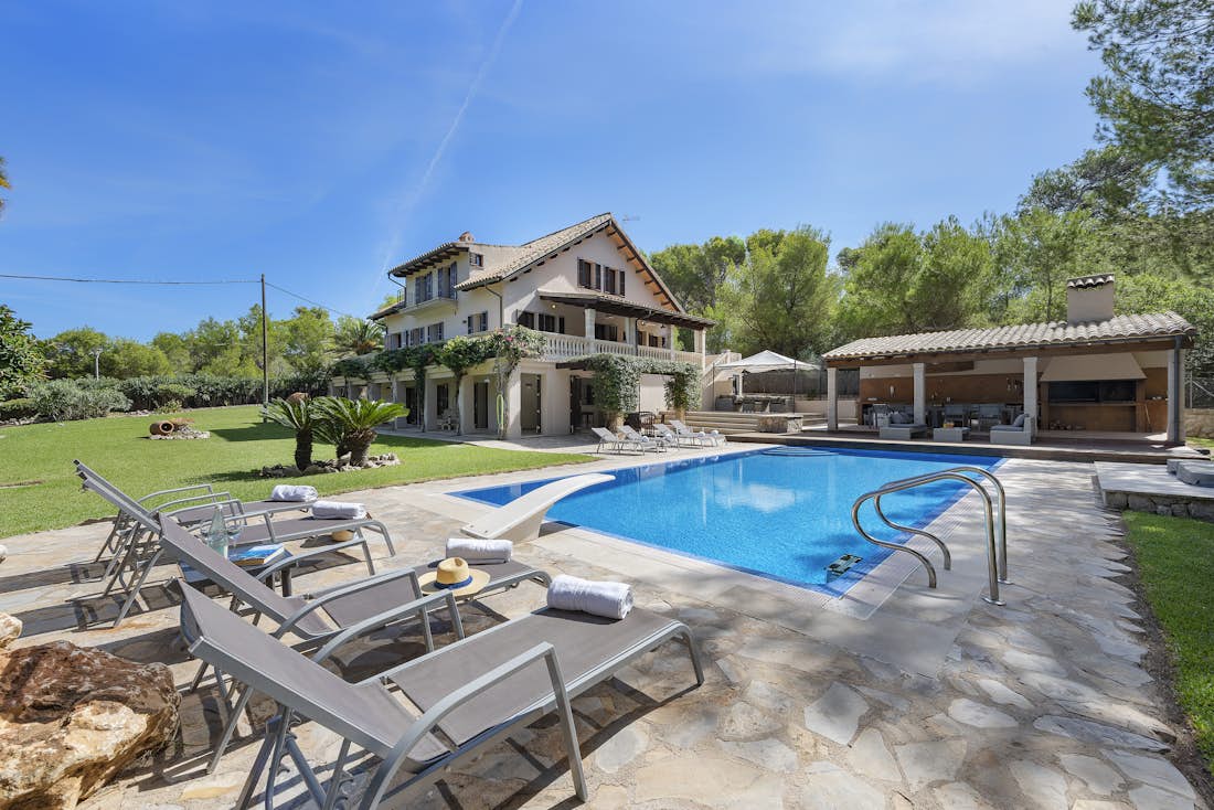 Mallorca accommodation - Villa Mal Pas Beach - private swimming pool with ocean view family villa Mal Pas Beach in Mallorca