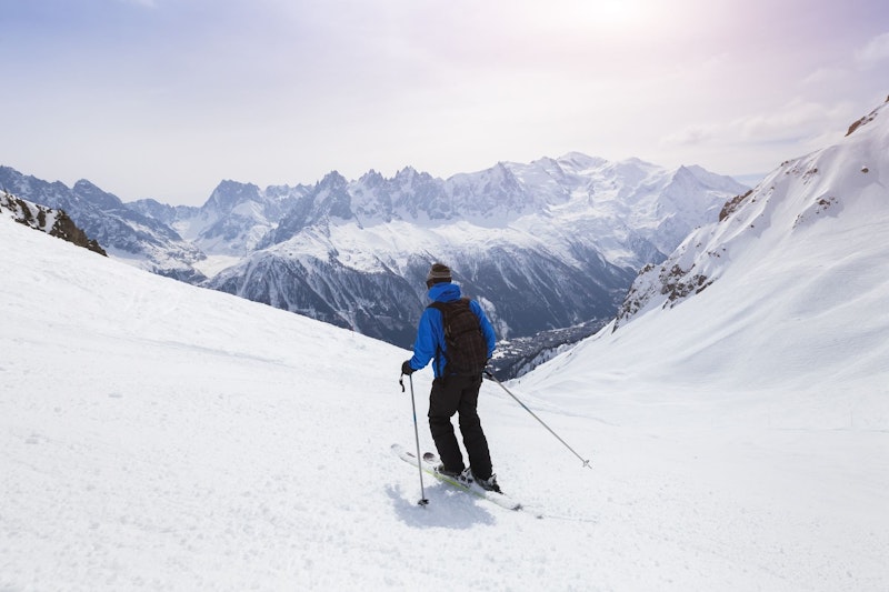 Chamonix ski slopes