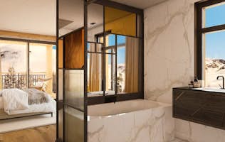 Les Arcs accommodation - Les Cristaux  - Luxurious bathroom Les Cristaux Les Arcs