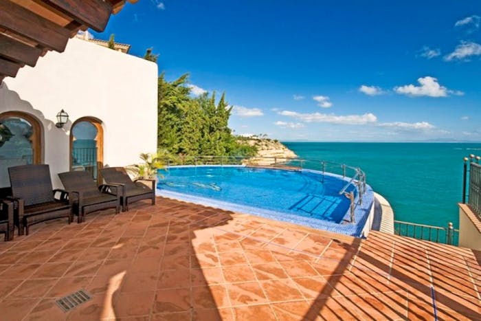 Terrace private pool villa El Ensueño overlooking the sea in Calella de Palafrugell