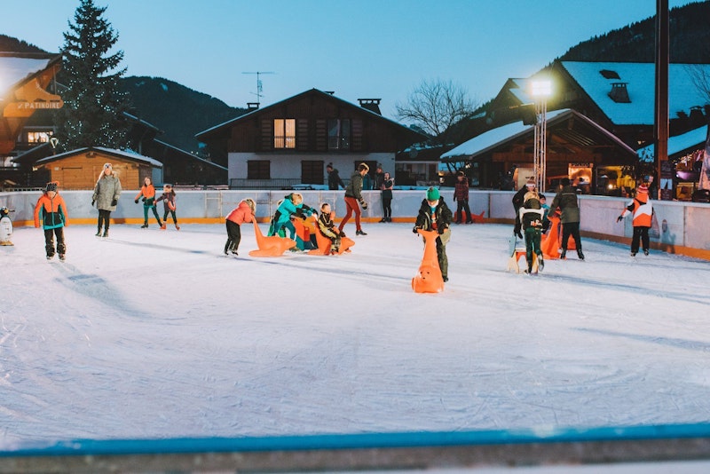 Ice rink at Le Parc des Derêches in Morzine
