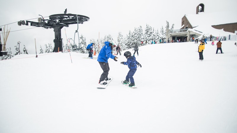 Best time to go skiing for families in February